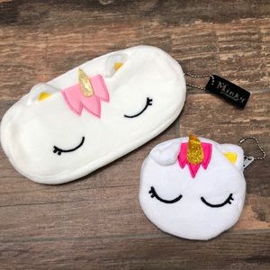Girls unicorn zippered pouches! NWT!